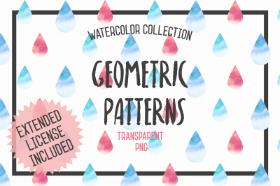 Watercolor Geometric Patterns