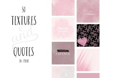 Paint and Pink Textures+quotes