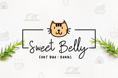 Sweet Belly | Font Duo + Bonus