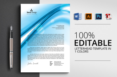 Business Letterhead Word Template