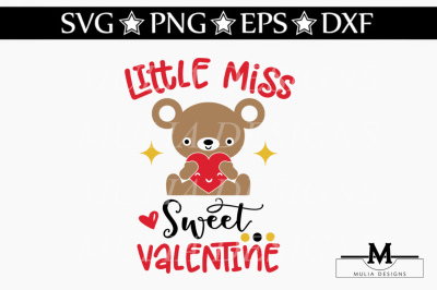 Little Miss Sweet Valentine SVG
