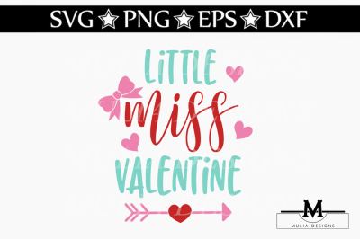 Little Miss Valentine SVG