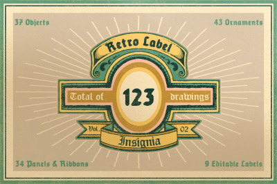 Retro Label/Insignia Vol.2