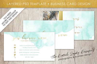 PSD Business Card Template #1
