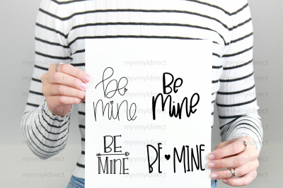 Be Mine Handlettered Pack Digital Cutting File