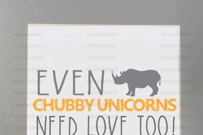Chubby Unicorns Digital Cutting File