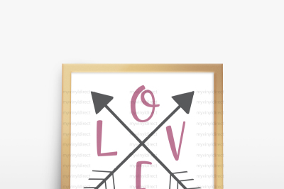 Love Arrow Digital Cutting File