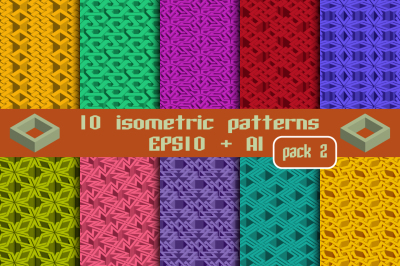 10 isometric patterns. Package 2