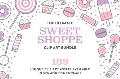 Ultimate Sweet Shop Clip Art Bundle