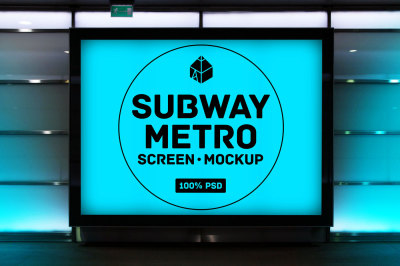 Subway Metro Screen Mock-ups