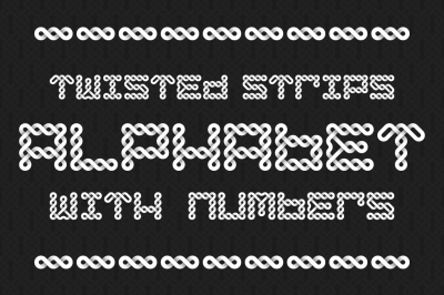 Twisted strips alphabet