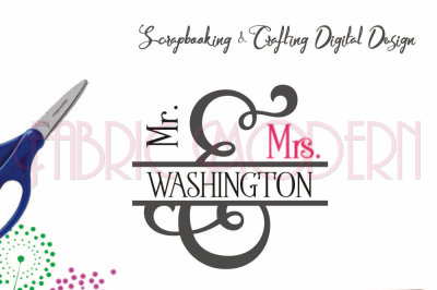 Mr and Mrs Ampersand, Crafting design file, for cutting and printing, 