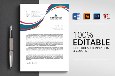 4 Format Letterhead Template