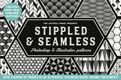 Stippled & Seamless - Fineliner Patterns
