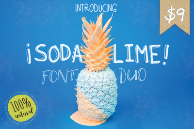 Soda Lime Font Duo (Font Duo, Scribble Fonts, Fun Fonts)