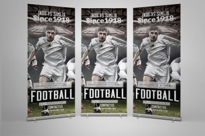 Football Match Roll UP Banner