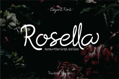 Rosella Script &amp; Sans (Font Duo)