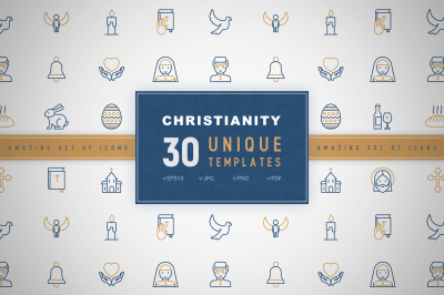 Christianity Icons Set | Concept