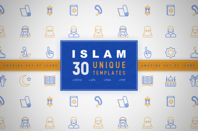 Islam Icons Set | Concept