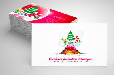 Christmas Decorator's Business Card