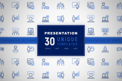 Presentation Icons Set | Concept