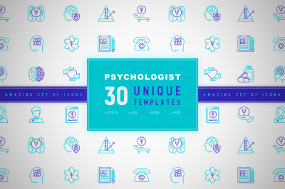 Psychologist Icons Set | Concept