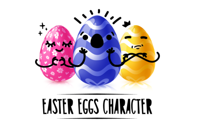 Collection of Easter eggs character