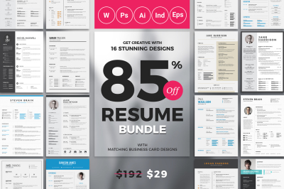 Top Selling Resume/CV Big Bundle