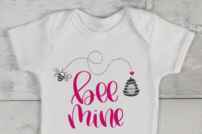Bee Mine - Hand Lettered SVG