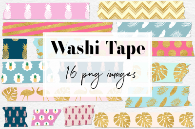 Exotic Washi Tape Clipart