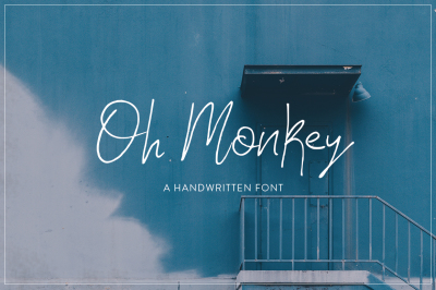 Oh Monkey Font (Script Fonts, Modern Fonts, Quirky Fonts)