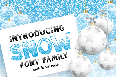 SNOW - Font Family - SALE!