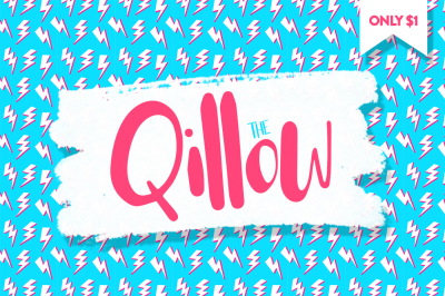 Qillow Font (Fun Fonts, Modern Fonts, Stylish Fonts)