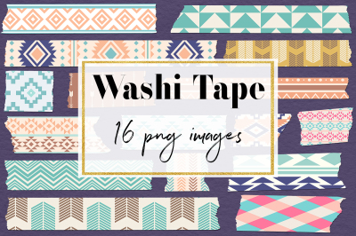 Aztec Washi Tape Clipart
