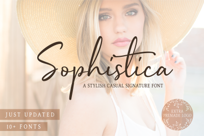 Sophistica - 10+ Fonts & Extras