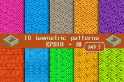 10 isometric patterns. Package 3