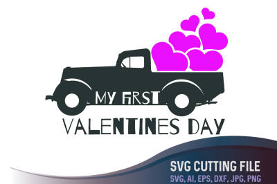 My first valentines day SVG, Boys Valentines day svg, Valentine's SVG