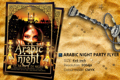 Arabic Night Party Flyer