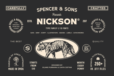 S&S Nickson Font Bundles