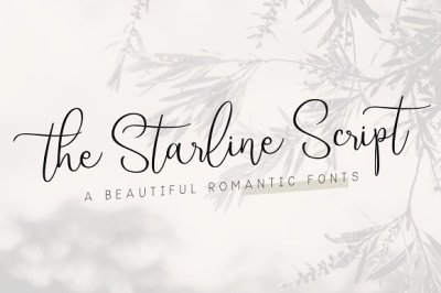 Starline | Beautiful Script Fonts