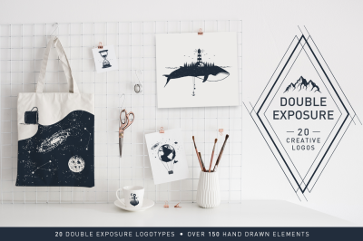 Double Exposure. 20 Creative Logos