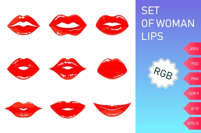 olor sensual red woman lips vector icon