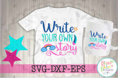 Write your own story SVG DXF EPS - cutting file