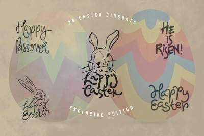 Happy Easter Dingbats