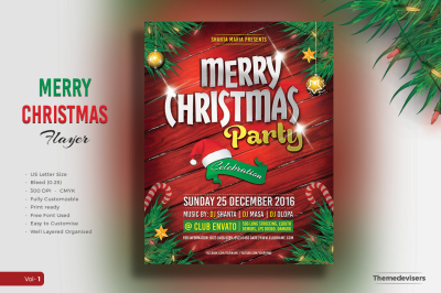 Christmas Party Invitation Flyer