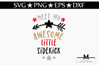 Meet My Awesome Little Sidekick SVG