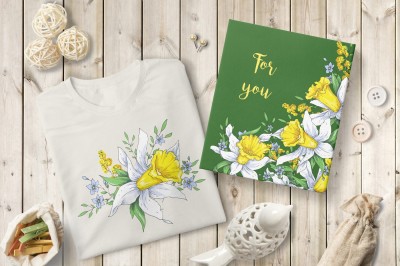 Sunny Flowers – spring clip art