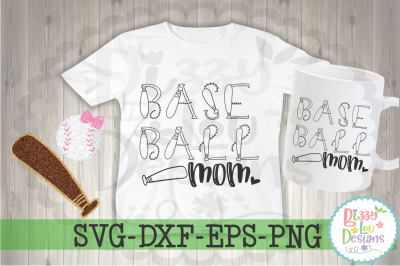 Baseball Mom SVG DXF EPS PNG - cutting file