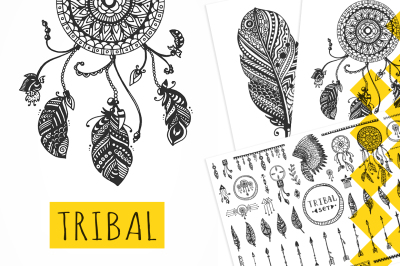 TRIBAL Vector Elements Collection