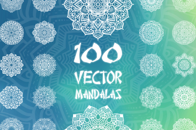 100 Vector Mandalas, Round Ornaments